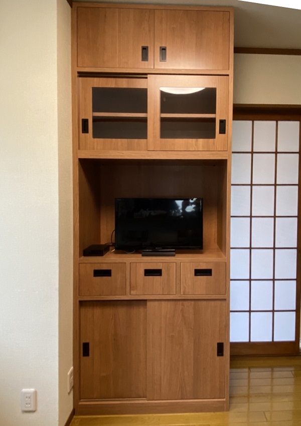 木製家具工事（テレビ収納）